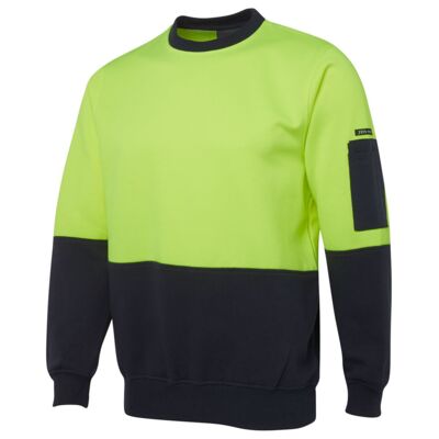 JBs Wear Hi Vis Fleecy Crew (D) Thumbnail