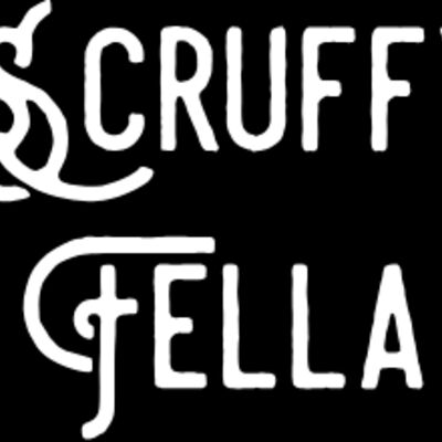 SCRUFFY FELLA Double Line White Thumbnail