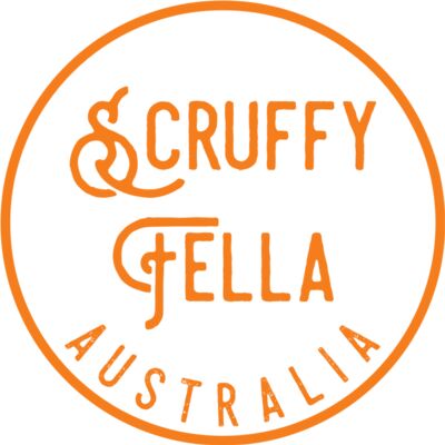 SCRUFFY FELLA round logo Orange Thumbnail