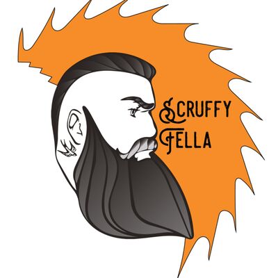 SCRUFFYFELLA logo - Light - Shirt Back Thumbnail